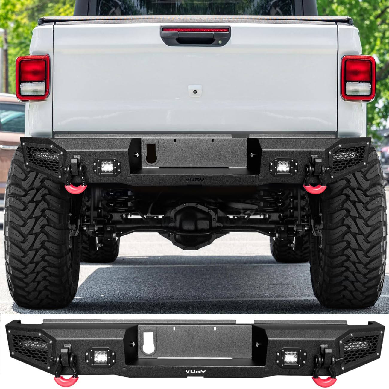 Amazon.com: Vijay Rear Bumper Fits 2020-2025 Gladiator JT With